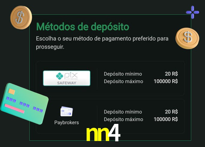 O cassino nn4 oferece uma grande variedade de métodos de pagamento